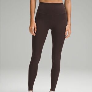 lululemon Wunder Train High Rise 28" Leggings Espresso